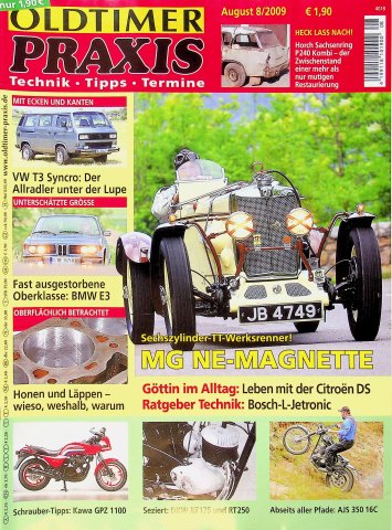 Deckblatt Oldtimer Praxis (08/2009)